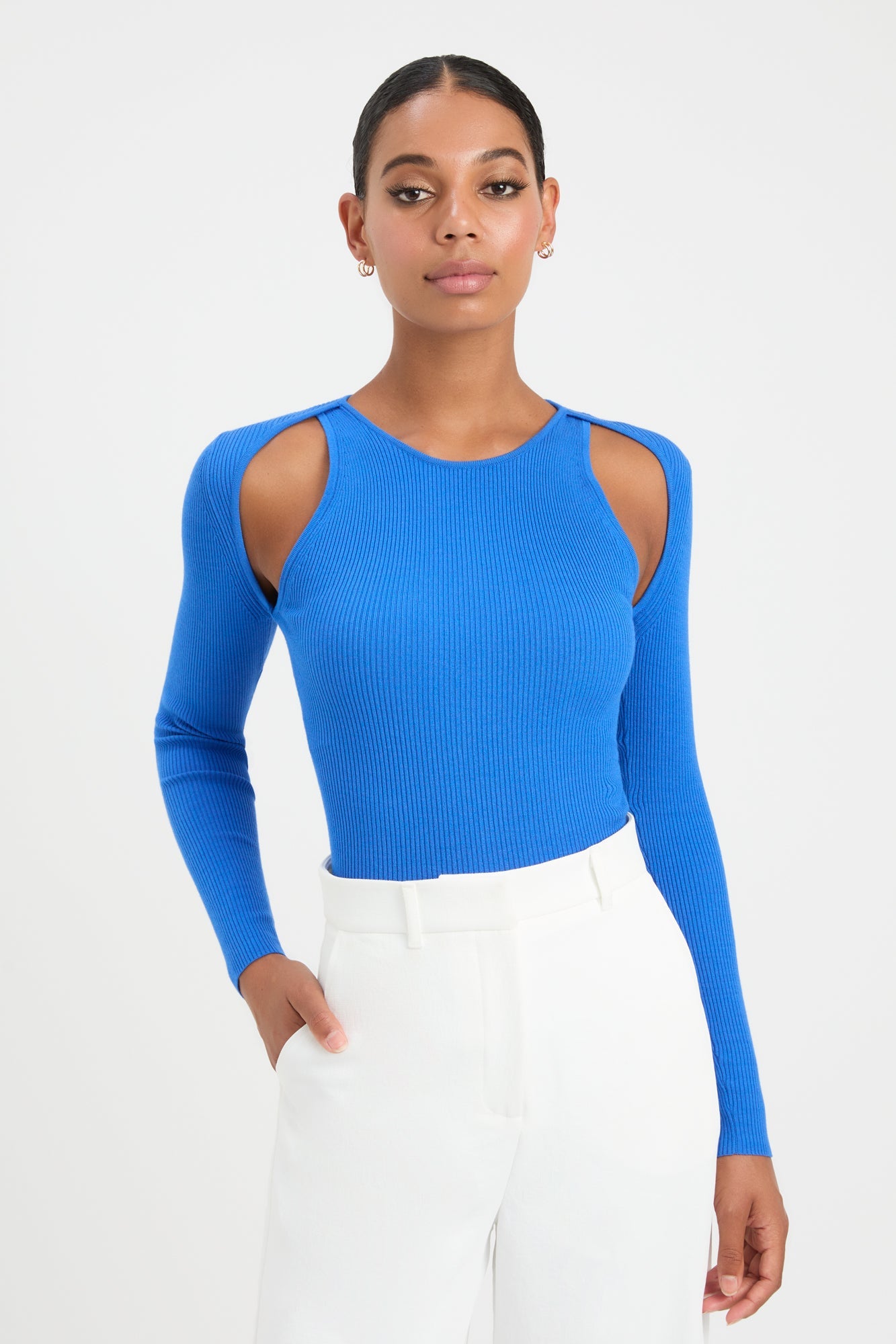 Cut out long sleeve best sale