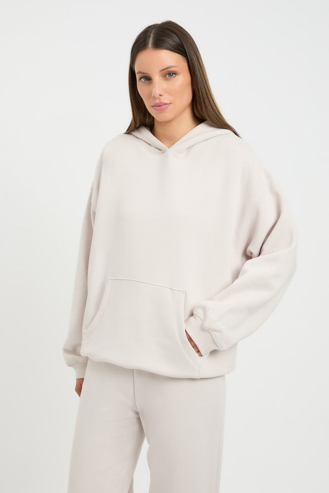 product Brushed Axel Hoodie Kookai High neck Relaxed white womens-jumpers 