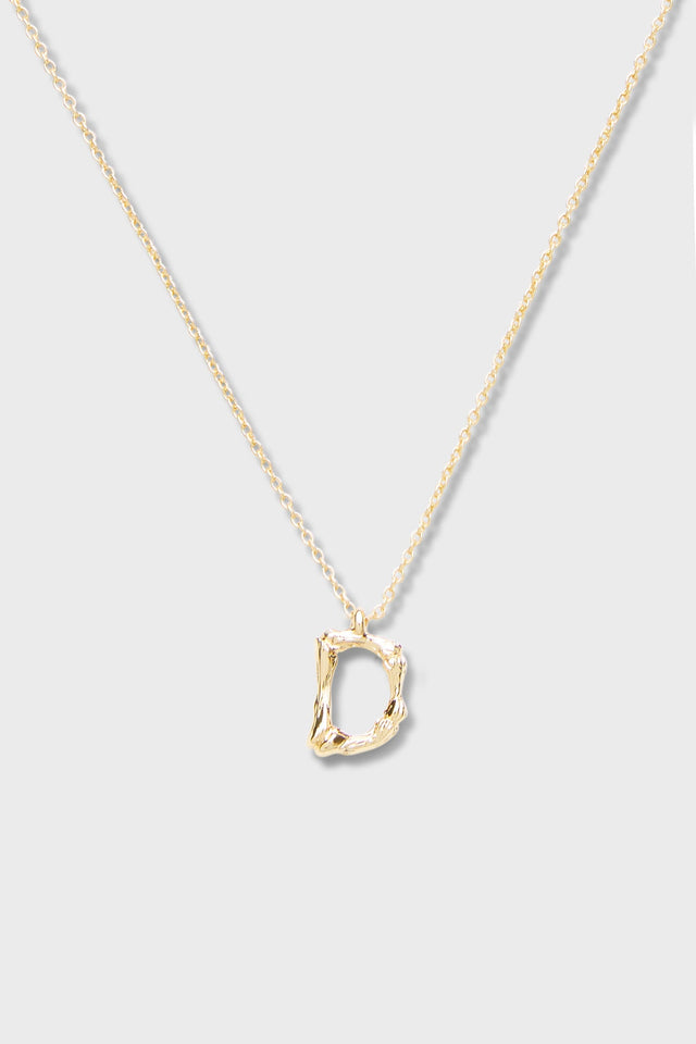 D - Initial Necklace