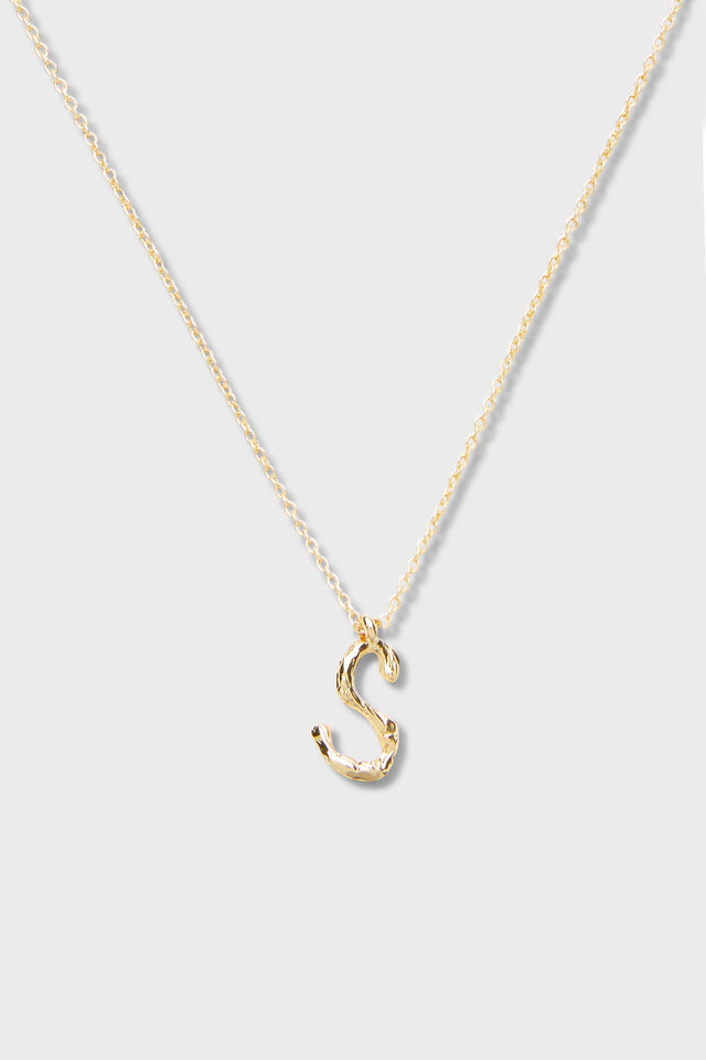 S - Initial Necklace