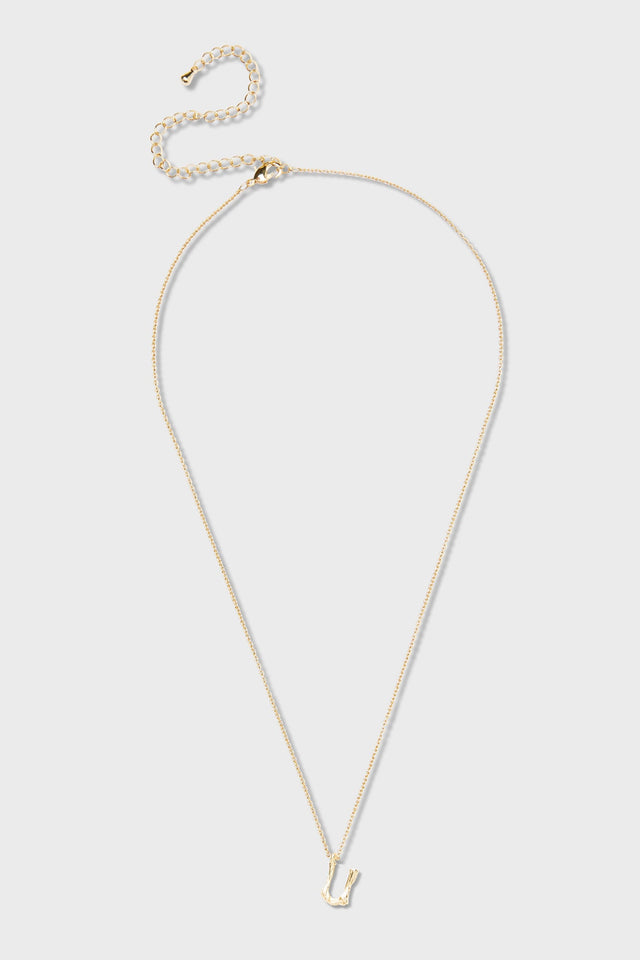 U - Initial Necklace