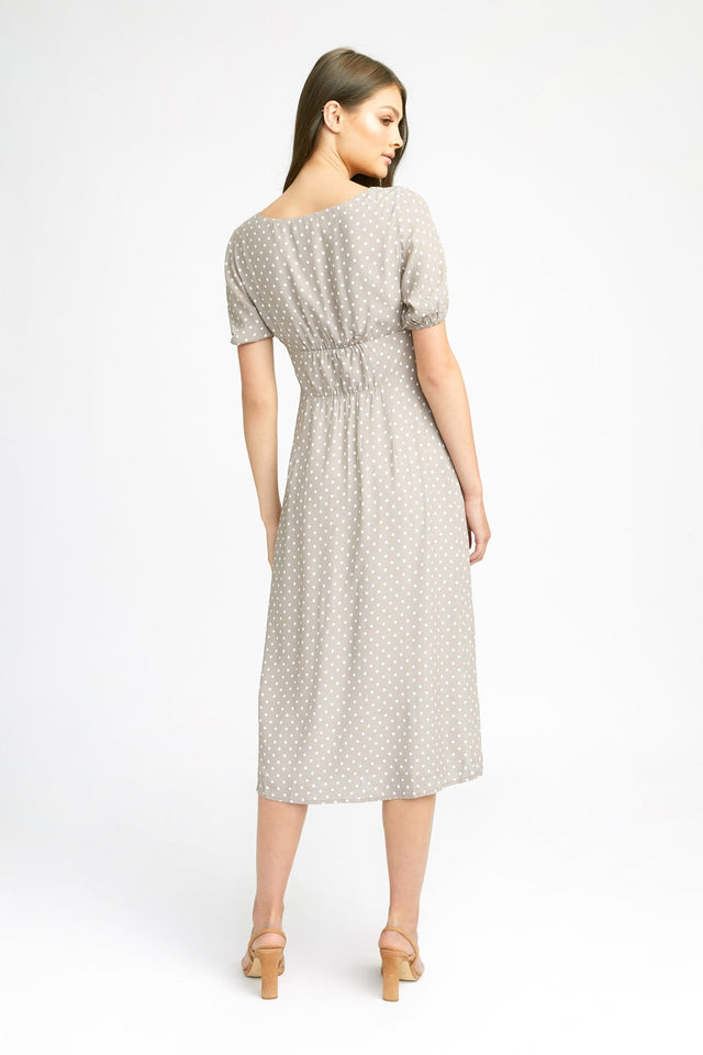 Alesha Spot Midi Dress