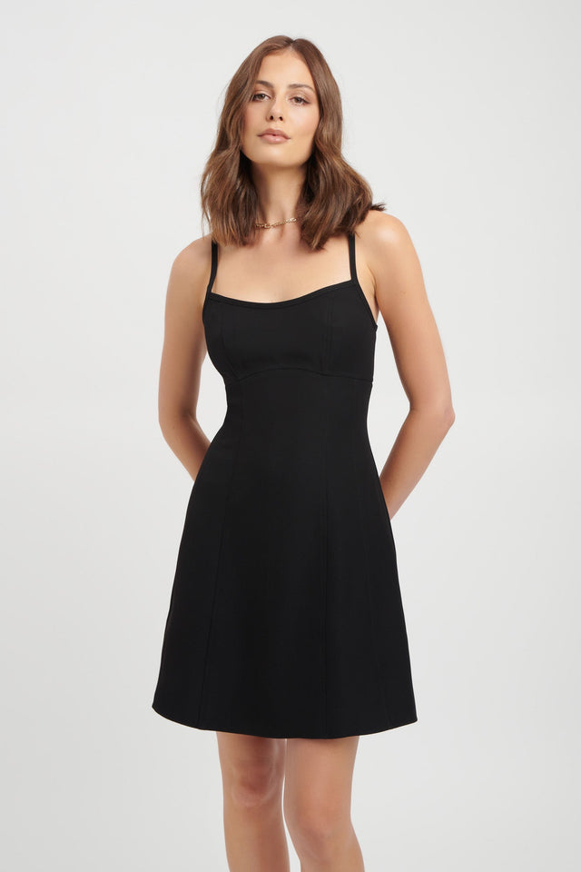 product Serge Mini Dress Kookai Aline Mini Fitted Squareneck black womens-dresses 