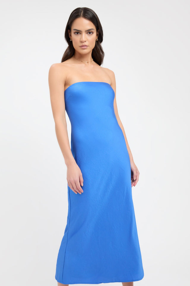 product Milan Ivy Slip Dress Kookai Aline Midi Relaxed Straight blue womens-dresses 