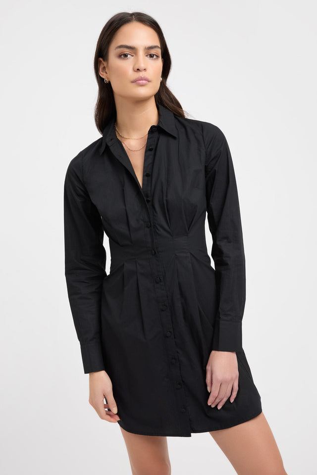 Poplin Tuck Shirt Dress