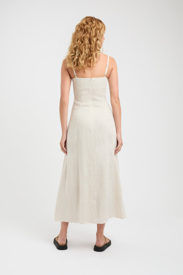 product Tahiti Day Dress Kookai Fit-and-flare Midi Fitted Sweetheart white womens-dresses 