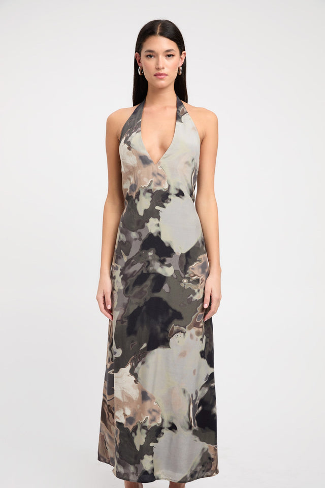 Lucia Deep Vee Dress