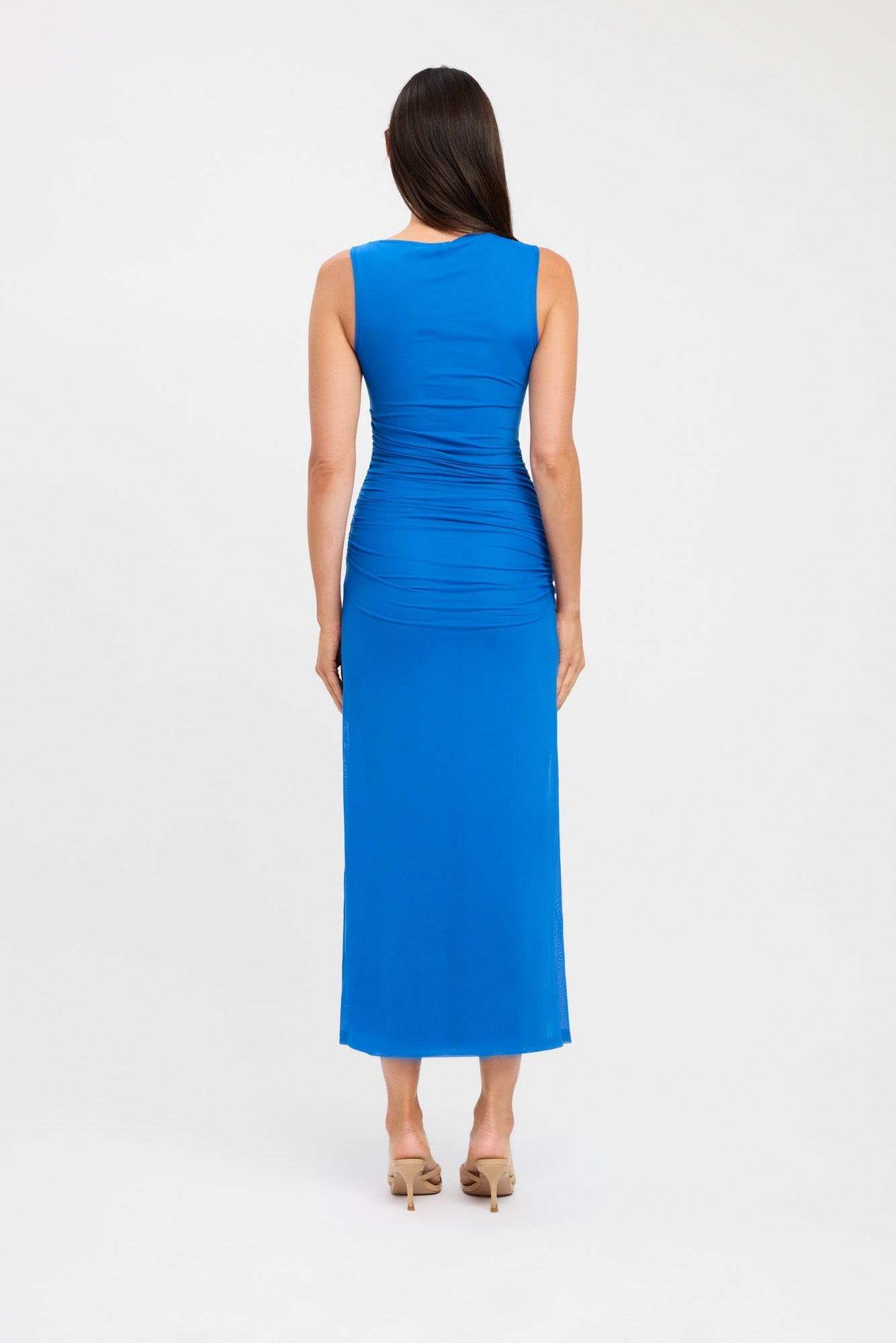 Ladies blue maxi dress best sale