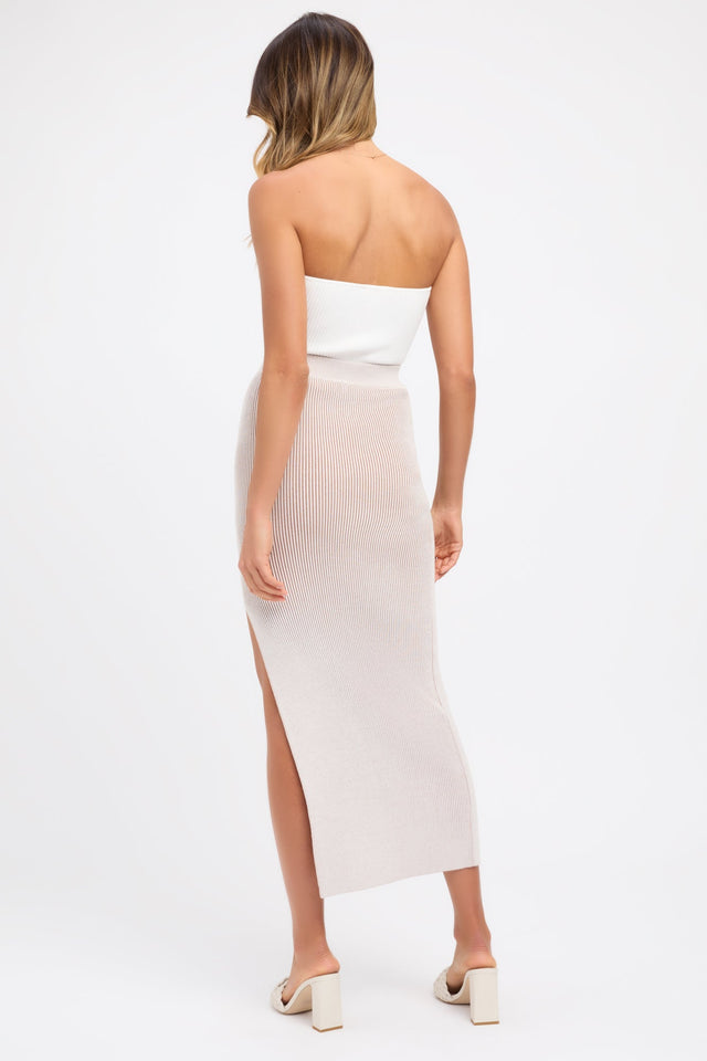 Cece Split Midi Skirt