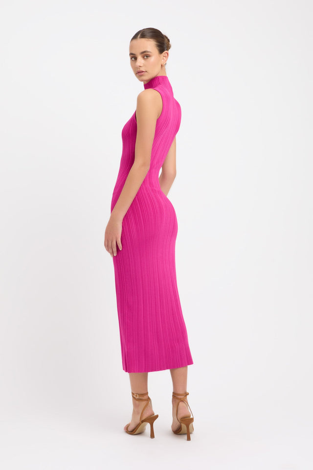 Raisa Funnel Midi Dress