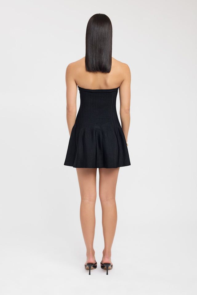 back Belle Mini Dress Kookai Aline Mini fit-and-flare Straight black womens-dresses 