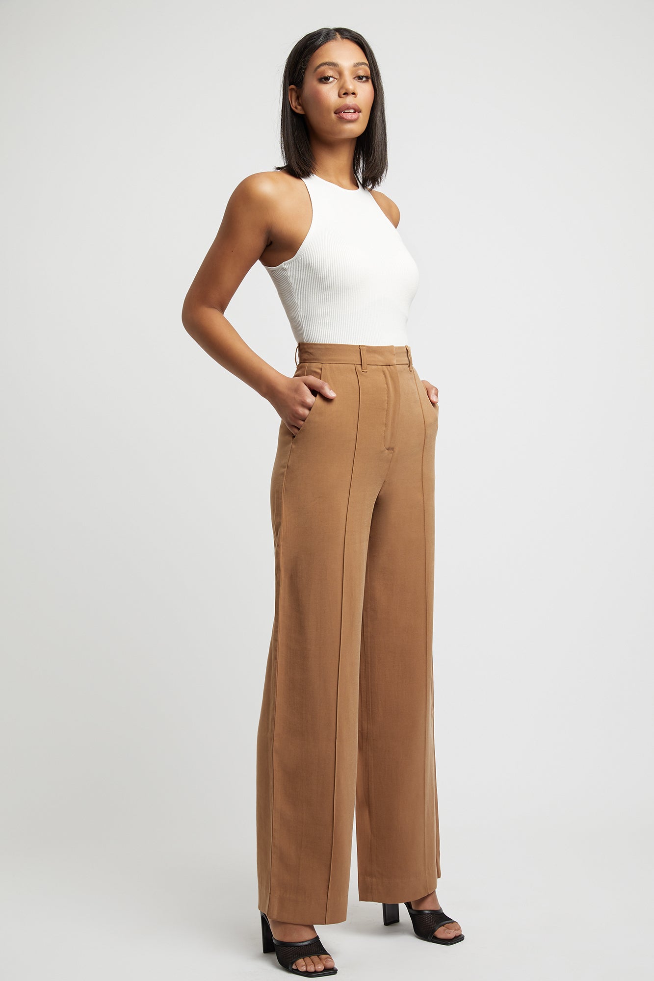 High waisted wide leg pants nz best sale