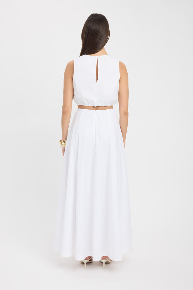 back Naples Maxi Skirt Kookai Straight Maxi white womens-skirts 