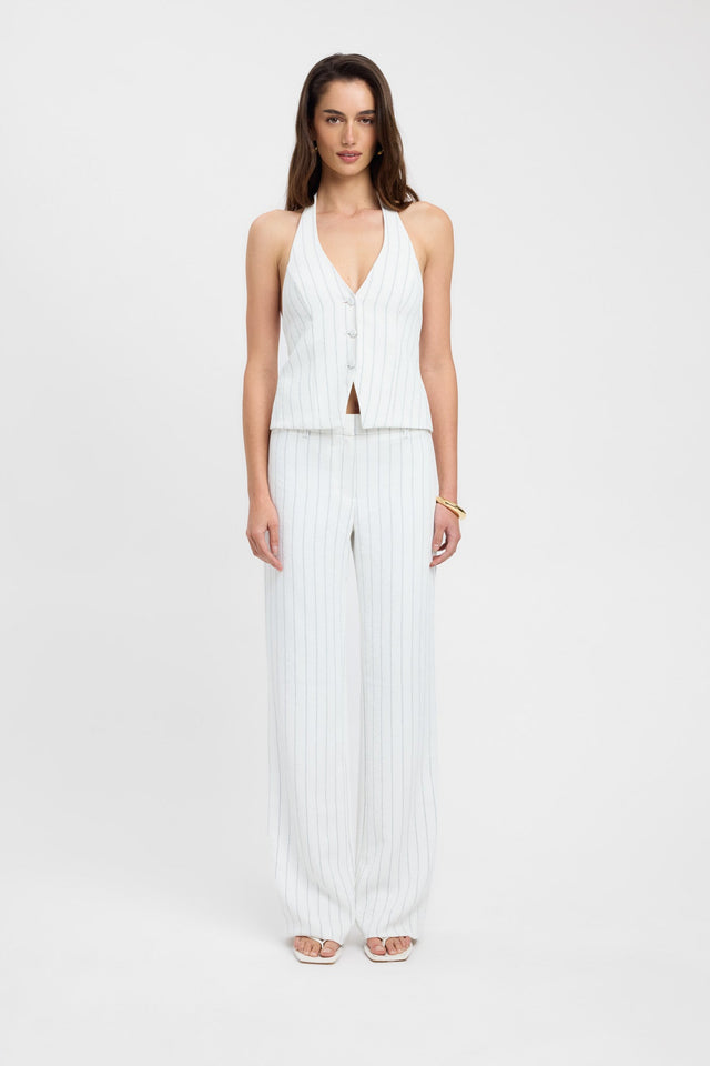 Oyster Pinstripe Pant