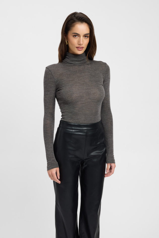 product Aspen Wool Turtle Neck Kookai Fitted Highneck Long sleeve Womens-Blouse 