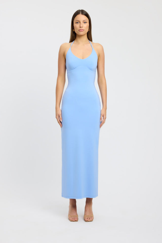 product Miller Maxi Dress Kookai Straight Maxi Fitted Scoopneck blue womens-dresses 