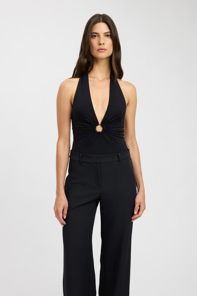 product Rita Ring Bodysuit Kookai Plunge black womens-bodysuit 