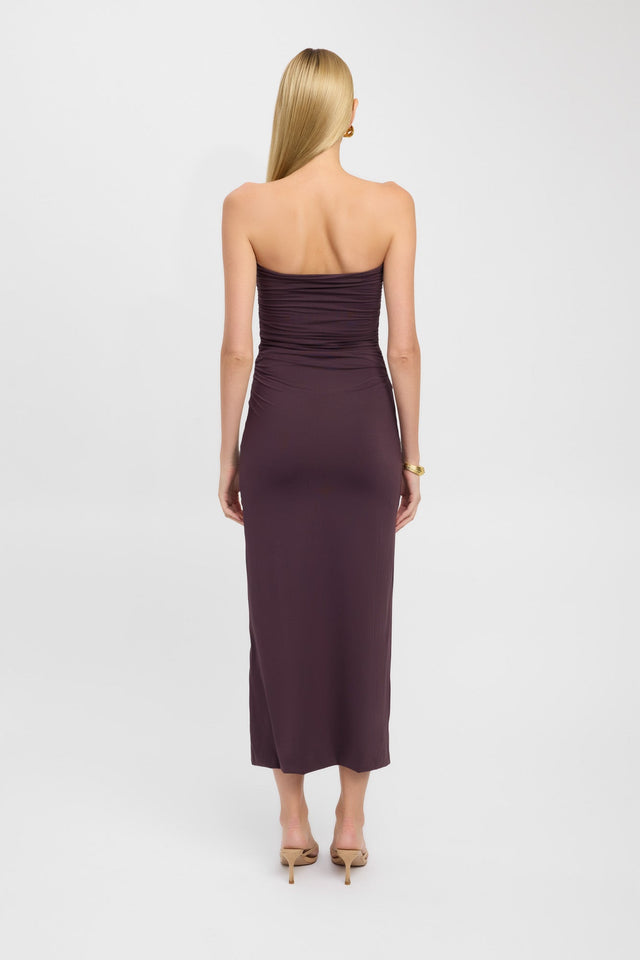 product Tayla Trim Maxi Dress Kookai Bodycon Maxi Fitted Sweetheart purple womens-dresses 