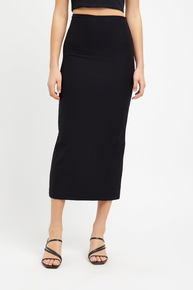 Staple Rib Midi Skirt