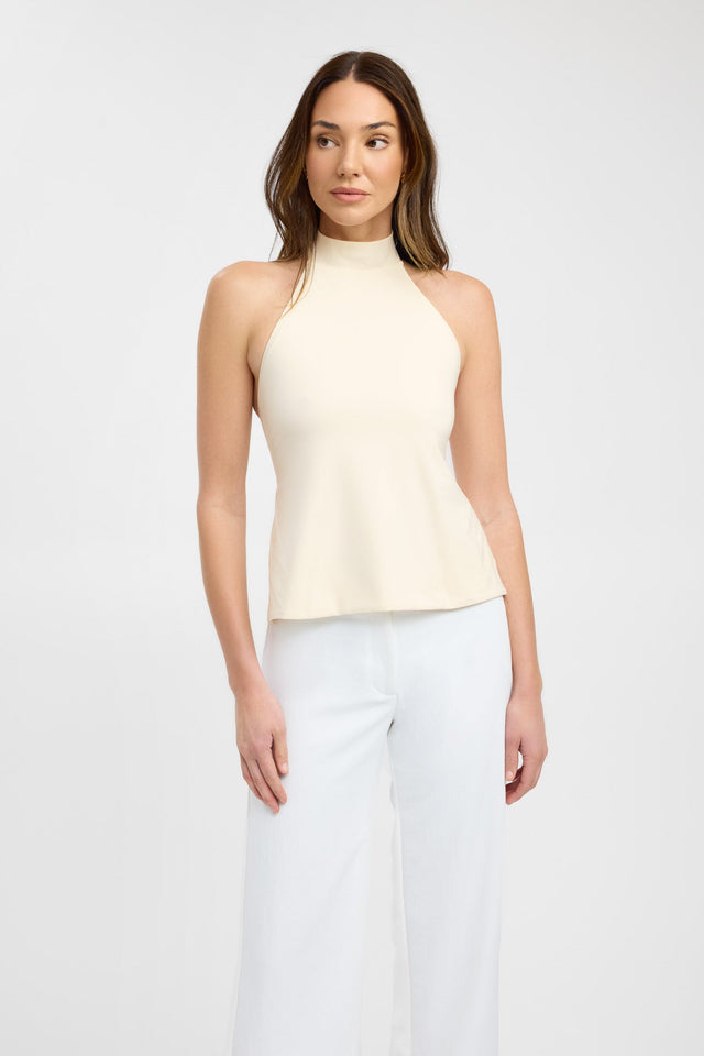 product Kaye Top Kookai Fitted Highneck Sleeveless Womens-Blouse 